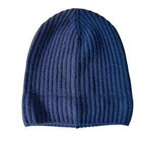 Begg x Co Cashmere Beanie Hat Black Brown Ribbed Knit Made in Scotland